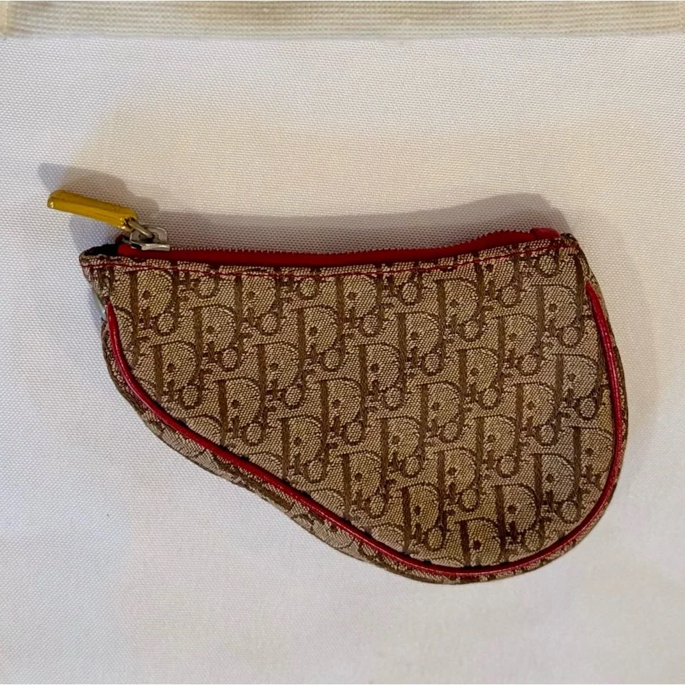 Never used Dior Diorissimo Rasta Saddle Coin Pouch/Purse - Picture 2 of 6